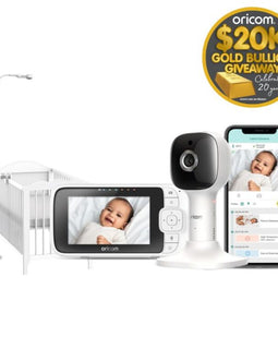 Oricom 4.3″ Smart HD Nursery Pal Skyview Baby Monitor with Cot Stand