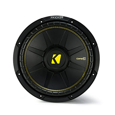 12″ Kicker CompC Subwoofer 300 Watts RMS 4 Ohm 44CWCS124
