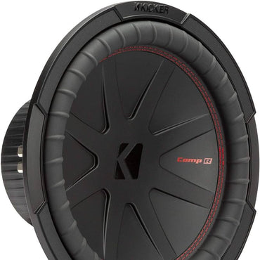 12″ Kicker CompR Subwoofer 500 Watts RMS Dual 4 Ohm 48CWR124