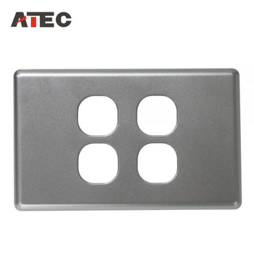 WS4/SP Wall Switch 4 Gang  Silver Frame