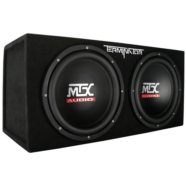 Store MTX audio 12inch dual subwoofer.