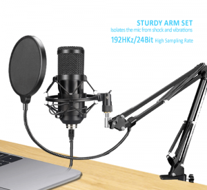 Sansai PHM-5050 USB Condenser Microphone with Desk Clamp